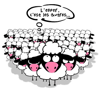 Dominique Evangelisti - Dessins : Les Moutons